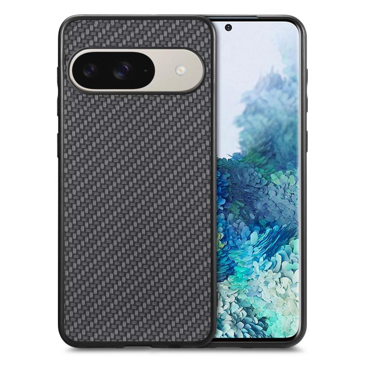 Carbon Fiber Texture Leather Back Cover Phone Case, For Google Pixel 6
