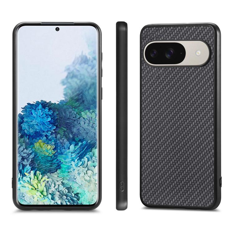 Carbon Fiber Texture Leather Back Cover Phone Case, For Google Pixel 10 Pro XL, For Google Pixel 10 / 10 Pro, For Google Pixel 9a, For Google Pixel 9 Pro XL