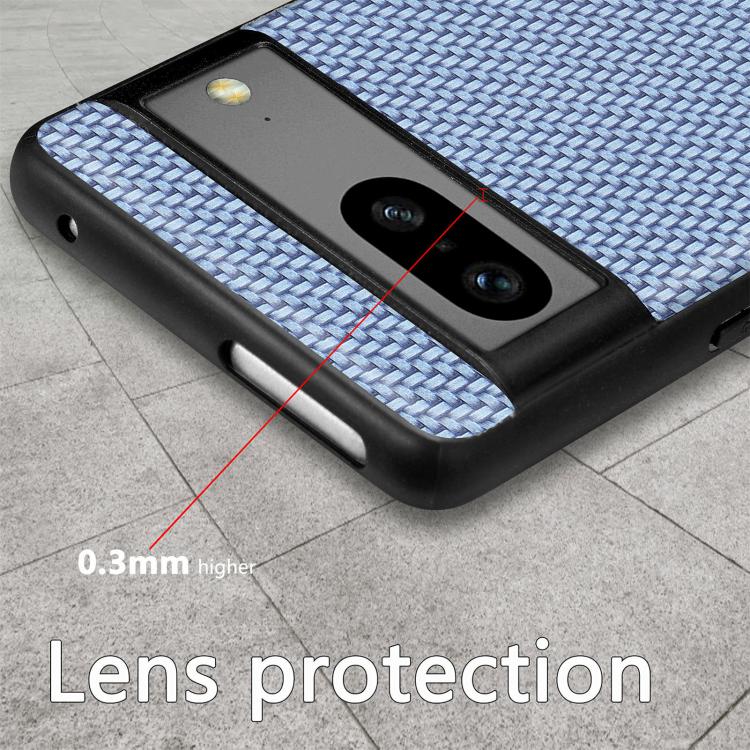 Carbon Fiber Texture Leather Back Cover Phone Case, For Google Pixel 9 / 9 Pro, For Google Pixel 7a, For Google Pixel 6a, For Google Pixel 6 Pro