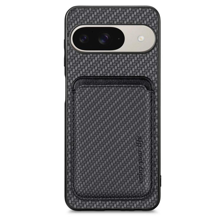 Carbon Fiber Leather Card Magsafe Phone Case, For Google Pixel 9a, For Google Pixel 7 Pro, For Google Pixel 7, For Google Pixel 6