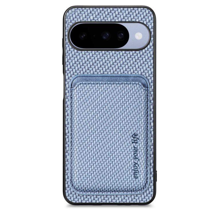 Carbon Fiber Leather Card Magsafe Phone Case, For Google Pixel 10 Pro XL, For Google Pixel 9 Pro XL, For Google Pixel 10 / 10 Pro, For Google Pixel 9 / 9 Pro