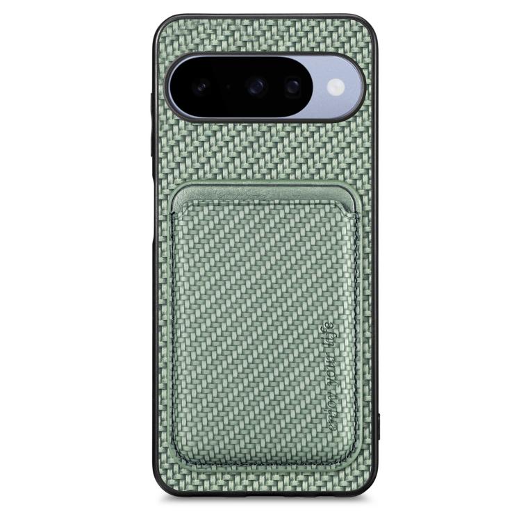 Carbon Fiber Leather Card Magsafe Phone Case, For Google Pixel 10 Pro XL, For Google Pixel 9 Pro XL, For Google Pixel 10 / 10 Pro, For Google Pixel 9 / 9 Pro