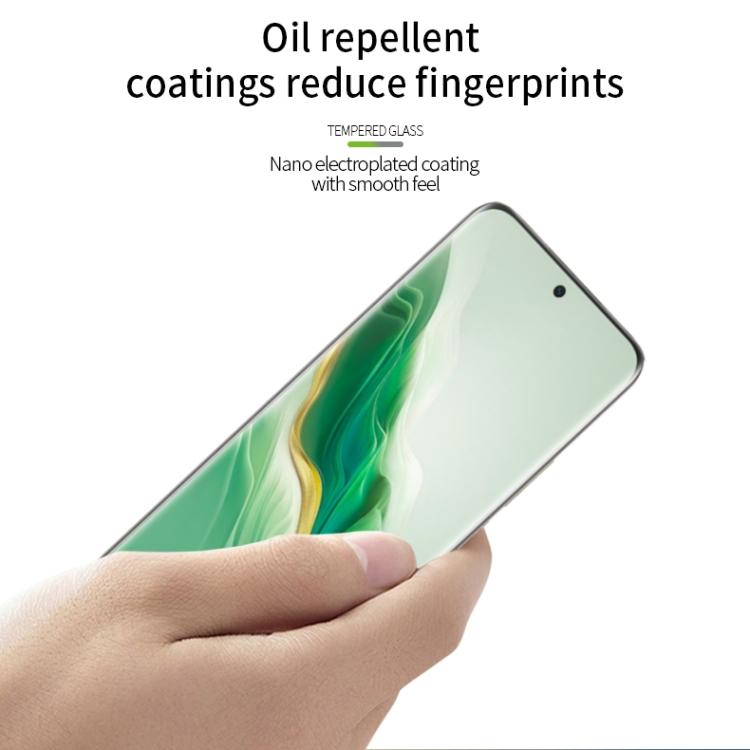 For Honor Magic6 PINWUYO 9H 3D Hot Bending Tempered Glass Film(Black)