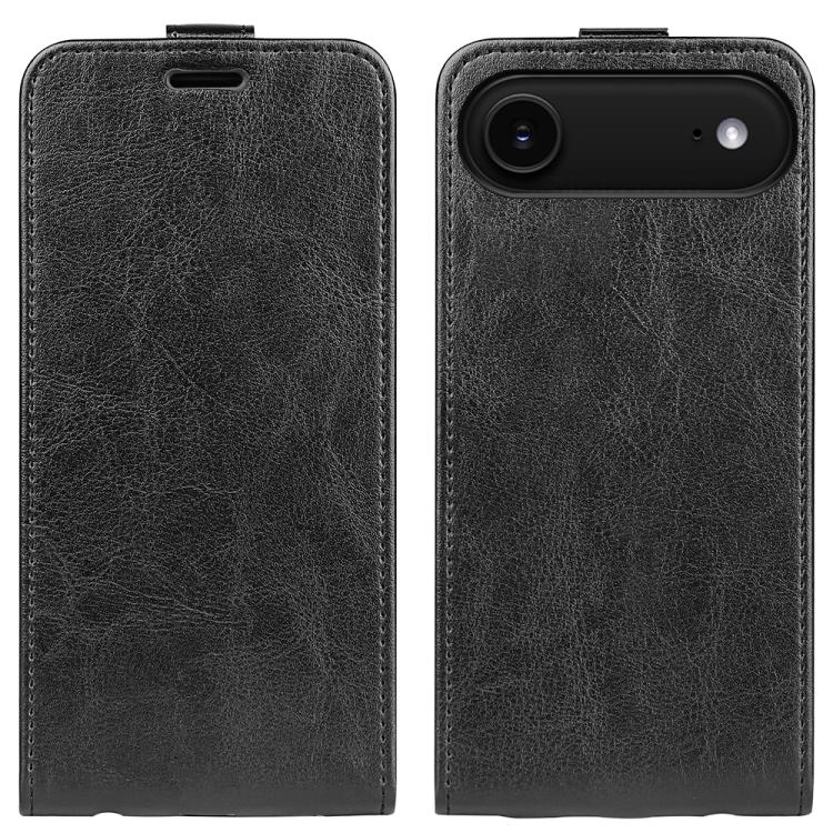 R64 Texture Single Vertical Flip Leather Phone Case, For iPhone 18 Pro / 17 Pro, For iPhone 18 Pro Max / 17 Pro Max, For iPhone 17e / 16e, For iPhone 17, For iPhone Air, For iPhone 16 Pro Max