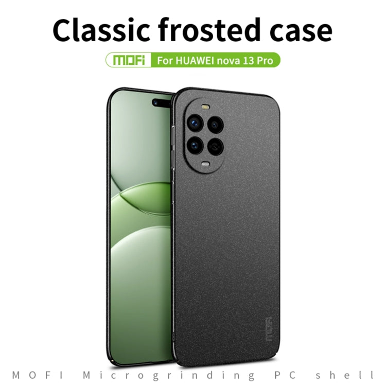 For Huawei nova 13 Pro MOFI Fandun Series Frosted PC Ultra-thin All-inclusive Phone Case(Blue)