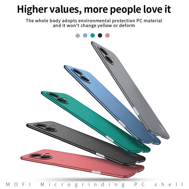 MOFI Fandun Series Frosted PC Ultra-thin All-inclusive Phone Case, For iPhone Air, For iPhone 16 Pro Max, For iPhone 16 Pro, For iPhone 16 Plus