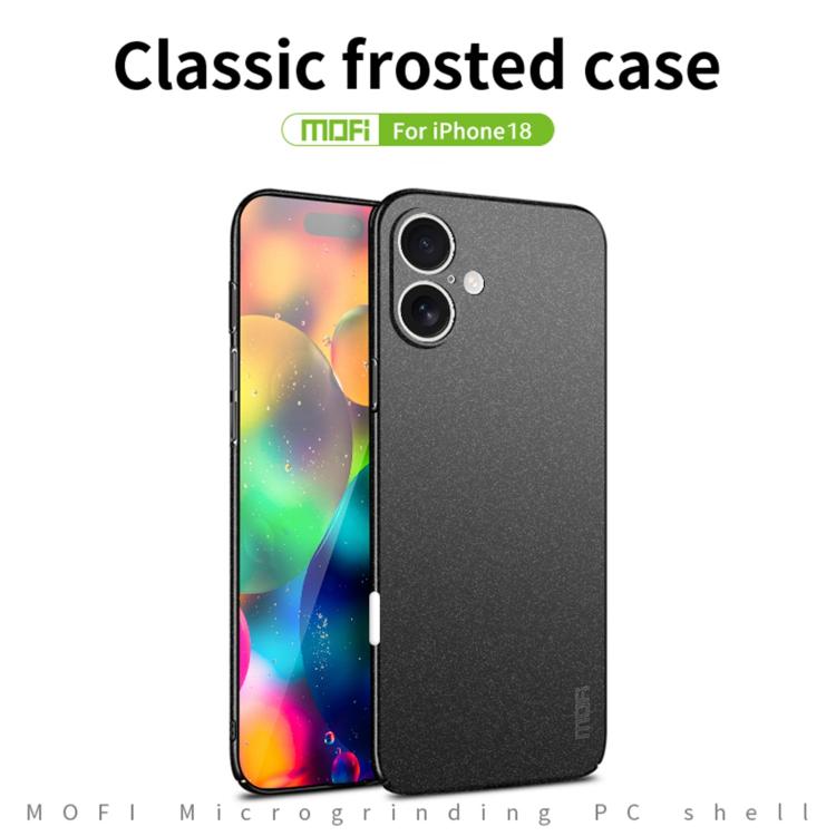 MOFI Fandun Series Frosted PC Ultra-thin All-inclusive Phone Case, For iPhone 18, For iPhone 17 Pro Max, For iPhone 17 Pro, For iPhone 17