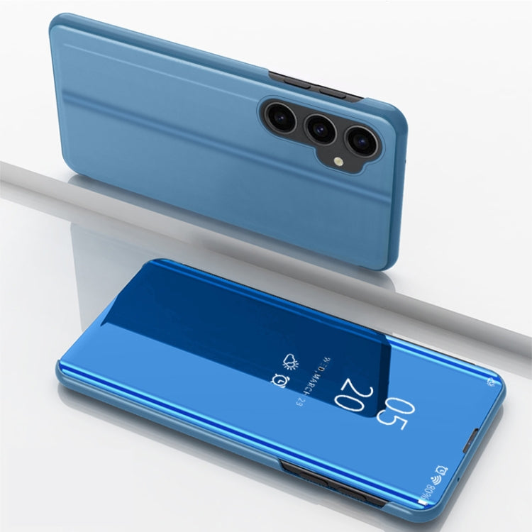 Plated Mirror Horizontal Flip Leather Phone Case with Holder, For Galaxy A05s, For Galaxy A25 Global, For Galaxy S23 FE 5G