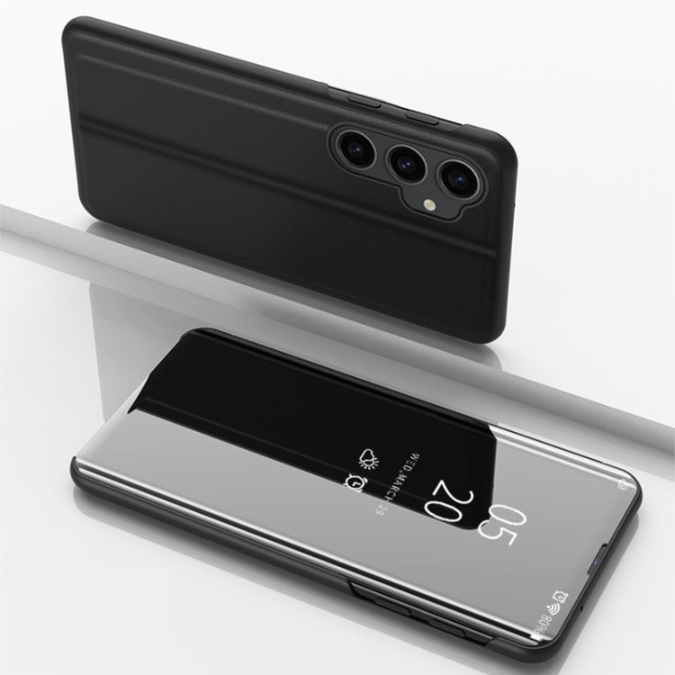 Plated Mirror Horizontal Flip Leather Phone Case with Holder, For Galaxy A05s, For Galaxy A25 Global, For Galaxy S23 FE 5G