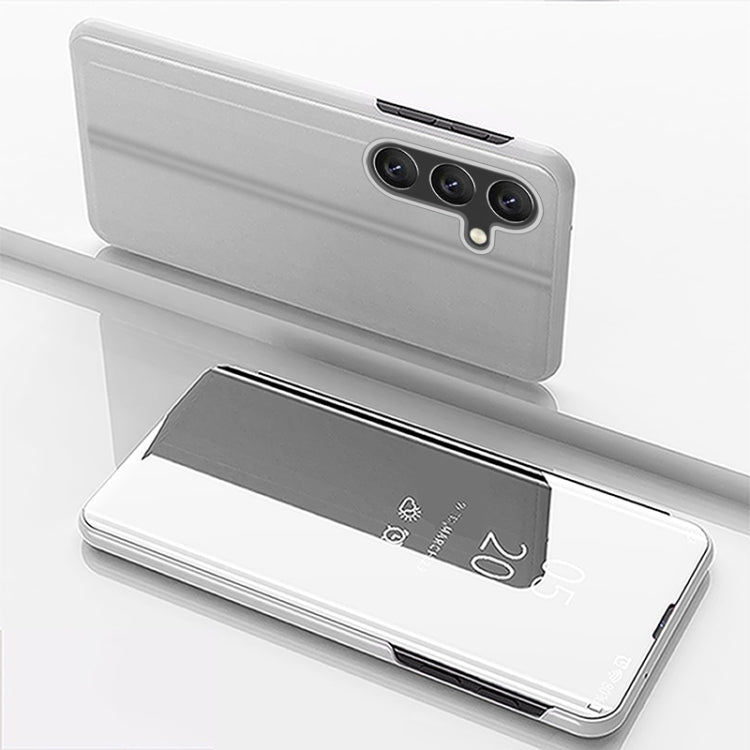 Plated Mirror Horizontal Flip Leather Phone Case with Holder, For Galaxy A05s, For Galaxy A25 Global, For Galaxy S23 FE 5G
