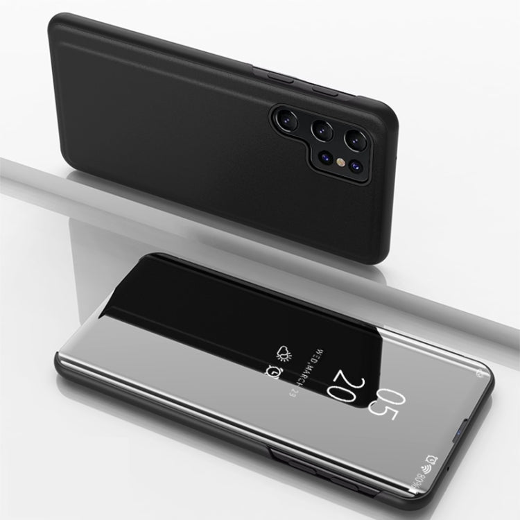 Plated Mirror Horizontal Flip Leather Phone Case with Holder, For Galaxy S25 5G, For Galaxy S25+ 5G, For Galaxy S25 Ultra 5G
