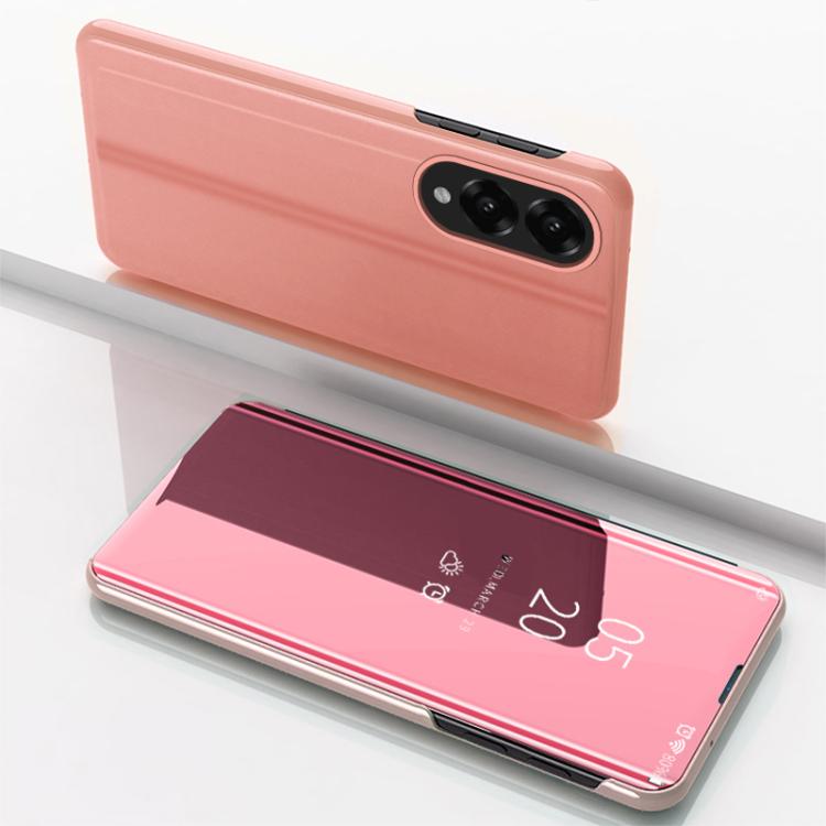 Plated Mirror Horizontal Flip Leather Phone Case with Holder, For Galaxy S25 FE 5G, For Galaxy A17 5G, For Galaxy S25 Edge 5G