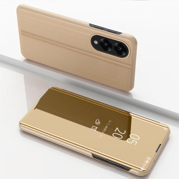 Plated Mirror Horizontal Flip Leather Phone Case with Holder, For Galaxy S25 FE 5G, For Galaxy A17 5G, For Galaxy S25 Edge 5G