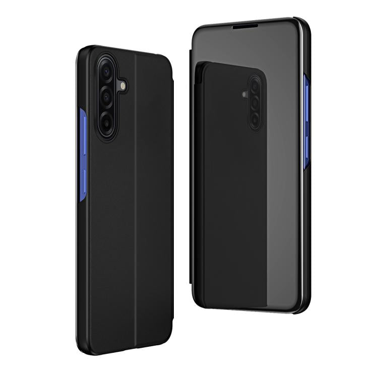 Plated Mirror Horizontal Flip Leather Phone Case with Holder, For Galaxy S25 FE 5G, For Galaxy A17 5G, For Galaxy S25 Edge 5G
