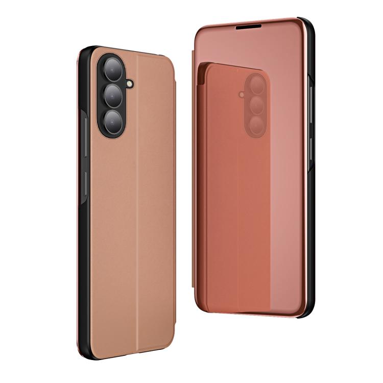 Plated Mirror Horizontal Flip Leather Phone Case with Holder, For Galaxy A57 5G, For Galaxy A37 5G, For Galaxy A27 5G