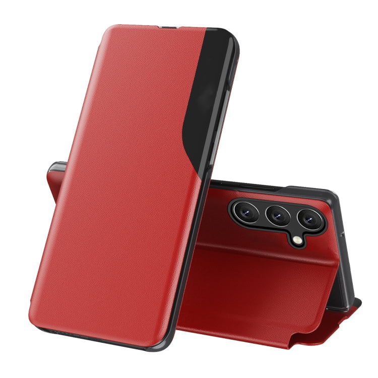Attraction Flip Holder Leather Phone Case, For Samsung Galaxy S24 Ultra 5G, For Samsung Galaxy S24+ 5G, For Samsung Galaxy S24 5G, For Samsung Galaxy A15