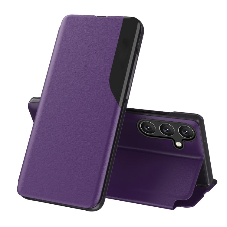 Attraction Flip Holder Leather Phone Case, For Samsung Galaxy S24 Ultra 5G, For Samsung Galaxy S24+ 5G, For Samsung Galaxy S24 5G, For Samsung Galaxy A15