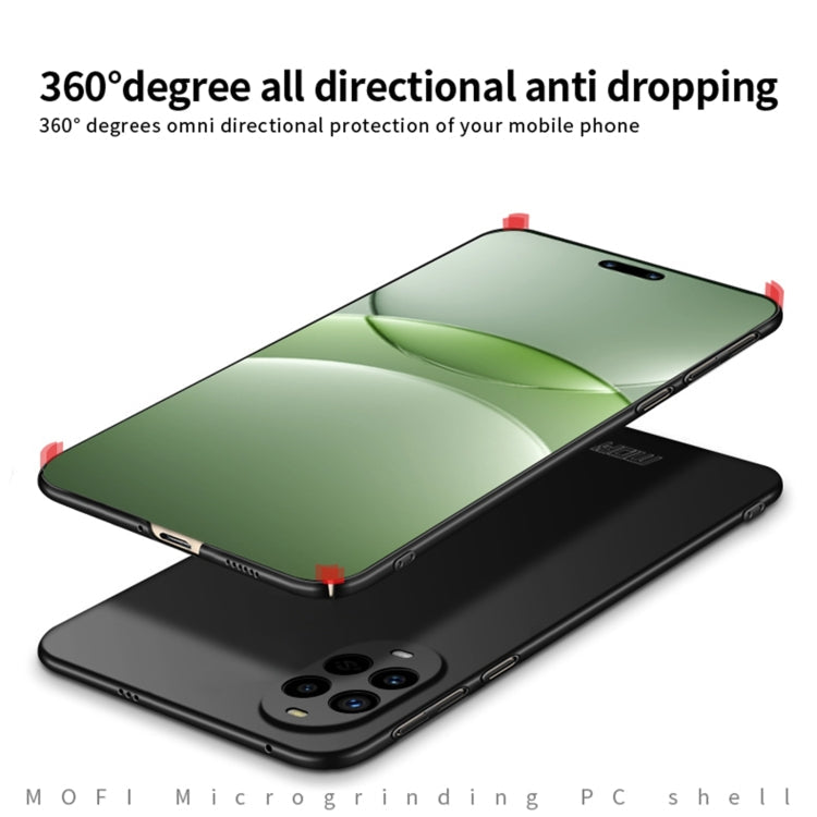 For Huawei nova 13 Pro MOFI Micro-Frosted PC Ultra-thin Hard Phone Case(Black)