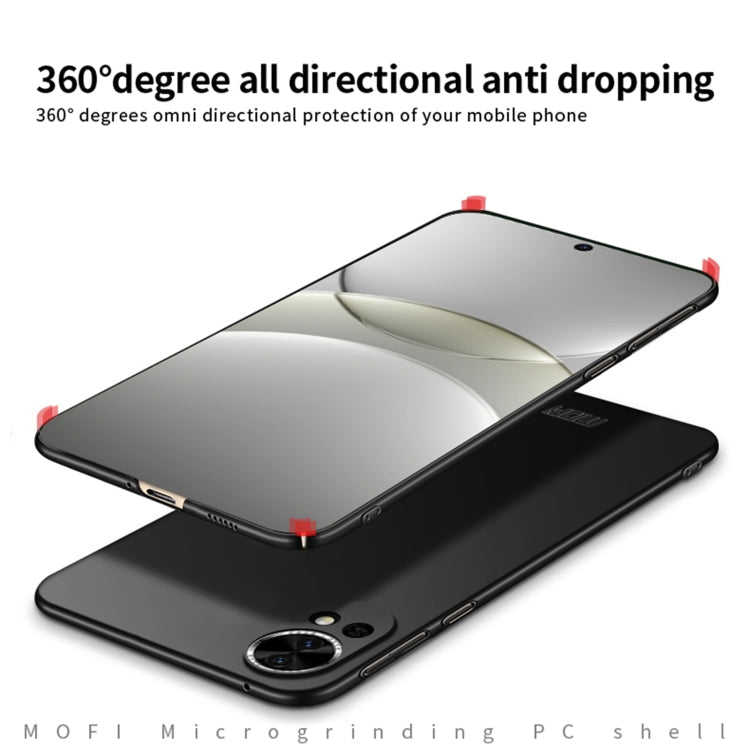 For Huawei nova 13 MOFI Micro-Frosted PC Ultra-thin Hard Phone Case(Black)