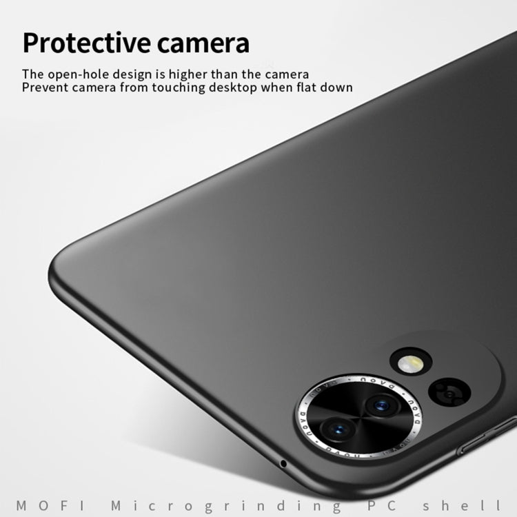 For Huawei nova 13 MOFI Micro-Frosted PC Ultra-thin Hard Phone Case(Black)