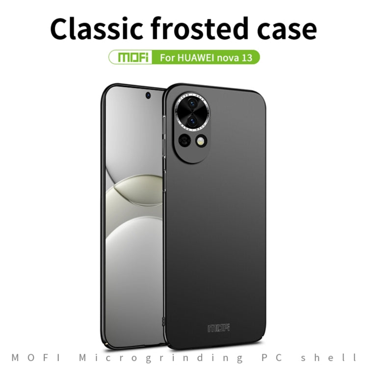 For Huawei nova 13 MOFI Micro-Frosted PC Ultra-thin Hard Phone Case(Blue)