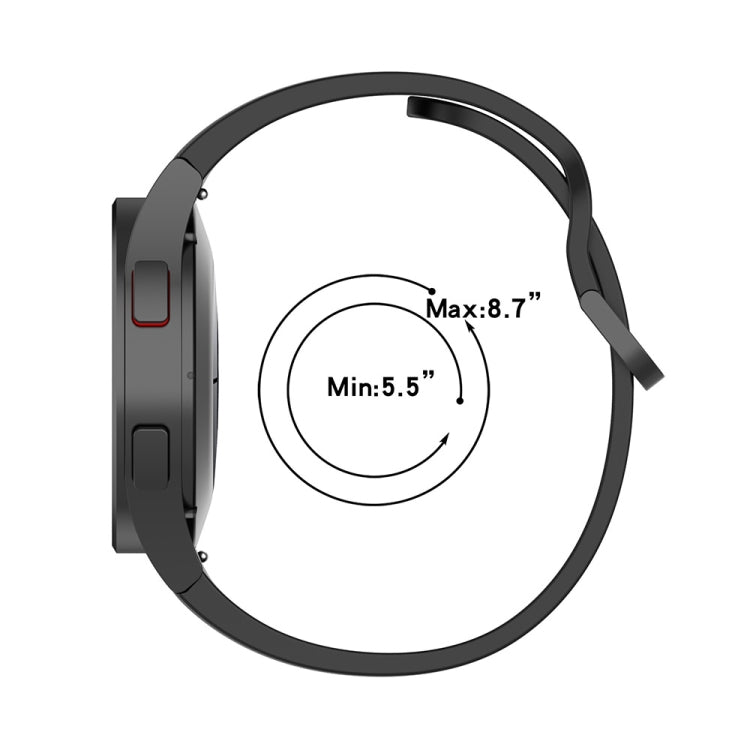 JUNSUNMAY Silicone Adjustable Strap + Full Coverage PMMA Screen Protector Kit, For Samsung Galaxy Watch4 40mm