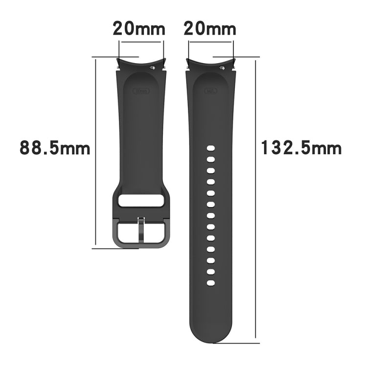 JUNSUNMAY Silicone Adjustable Strap + Full Coverage PMMA Screen Protector Kit, For Samsung Galaxy Watch4 40mm
