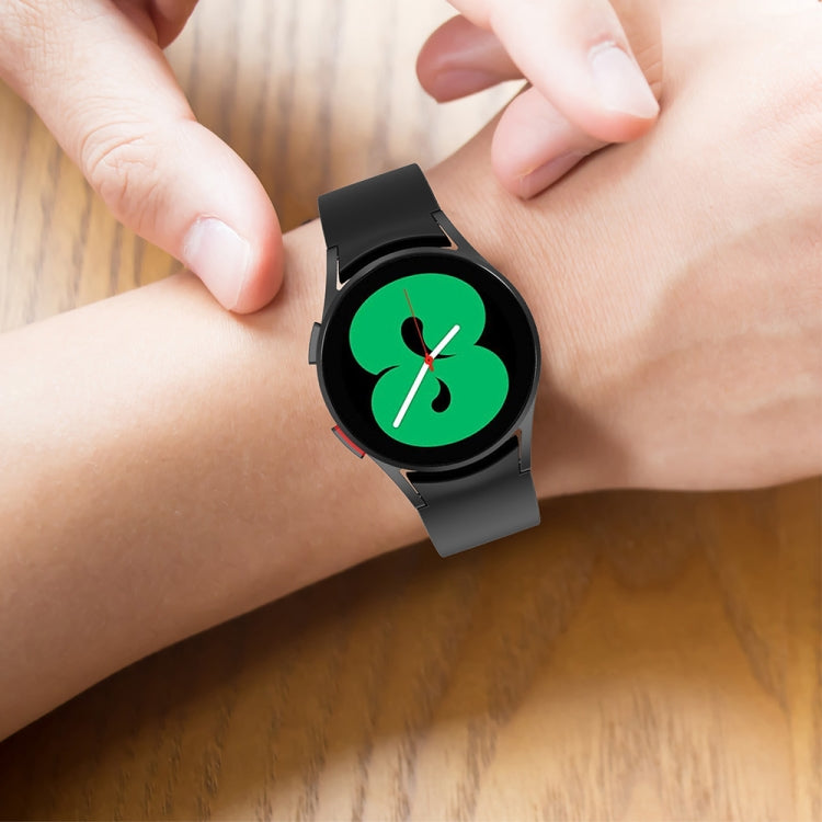 JUNSUNMAY Silicone Adjustable Strap + Full Coverage PMMA Screen Protector Kit, For Samsung Galaxy Watch4 40mm