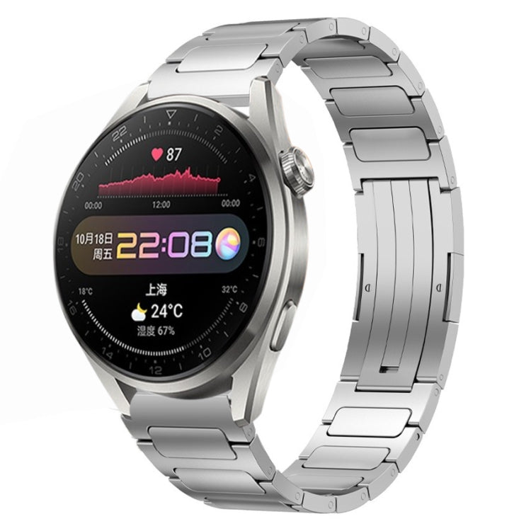 22mm I-Shaped Titanium Alloy Watch Band, For Honor Watch GS 3, For Huawei Watch GT3 46mm, For Huawei Watch GT Runner, For Huawei Watch 3 Pro, For Huawei Watch 3, For Huawei GT2 Pro, For Huawei GT2 46mm