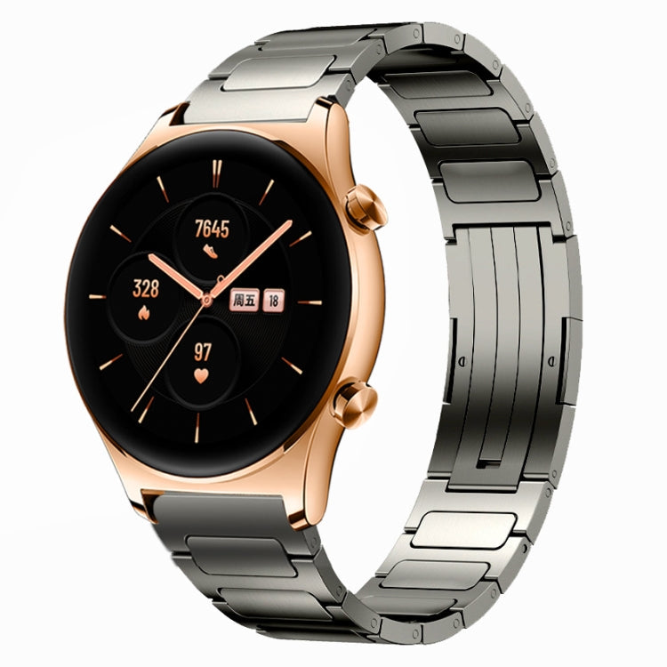 22mm I-Shaped Titanium Alloy Watch Band, For Honor Watch GS 3, For Huawei Watch GT3 46mm, For Huawei Watch GT Runner, For Huawei Watch 3 Pro, For Huawei Watch 3, For Huawei GT2 Pro, For Huawei GT2 46mm