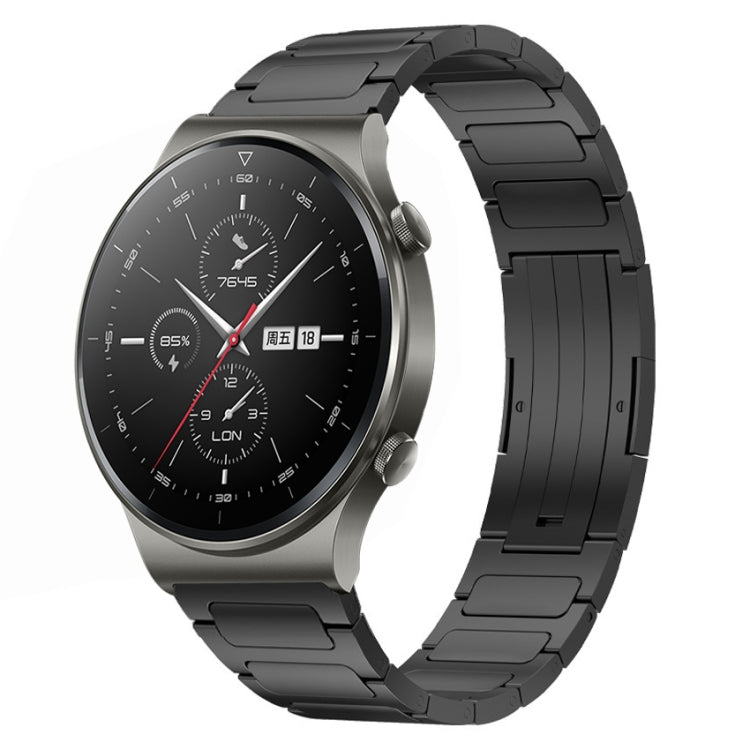 22mm I-Shaped Titanium Alloy Watch Band, For Honor Watch GS 3, For Huawei Watch GT3 46mm, For Huawei Watch GT Runner, For Huawei Watch 3 Pro, For Huawei Watch 3, For Huawei GT2 Pro, For Huawei GT2 46mm