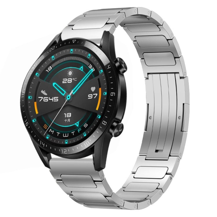 22mm I-Shaped Titanium Alloy Watch Band, For Honor Watch GS 3, For Huawei Watch GT3 46mm, For Huawei Watch GT Runner, For Huawei Watch 3 Pro, For Huawei Watch 3, For Huawei GT2 Pro, For Huawei GT2 46mm