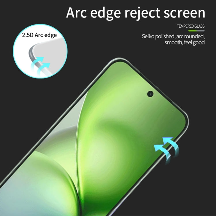 For vivo X200 Pro mini PINWUYO 9H 2.5D Full Screen Tempered Glass Film(Black)