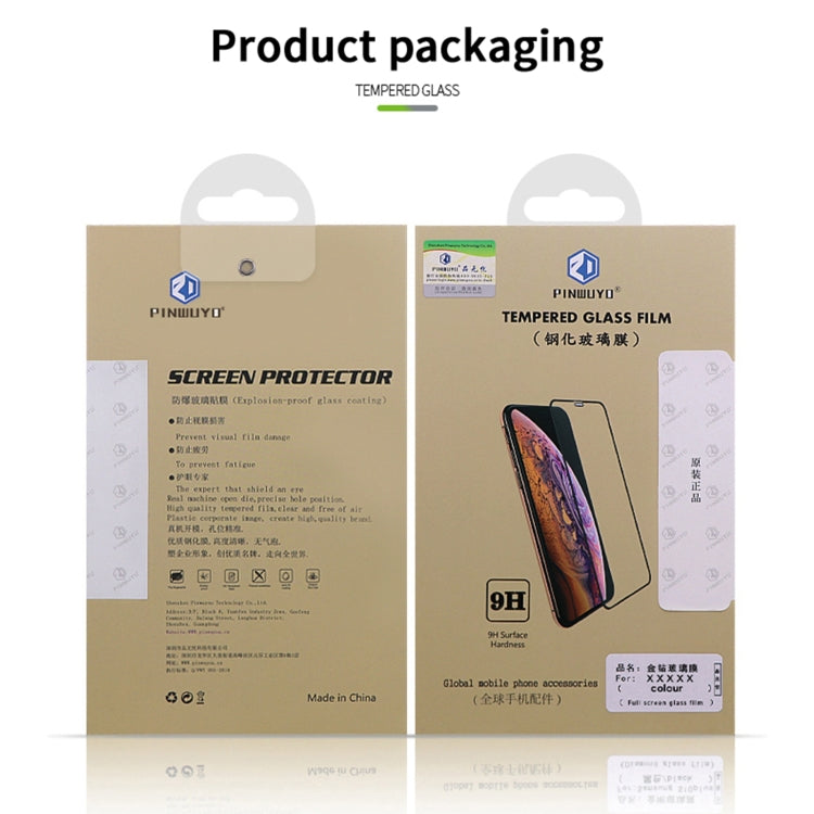 For vivo S20 Pro PINWUYO 9H 2.5D Full Screen Tempered Glass Film(Black)