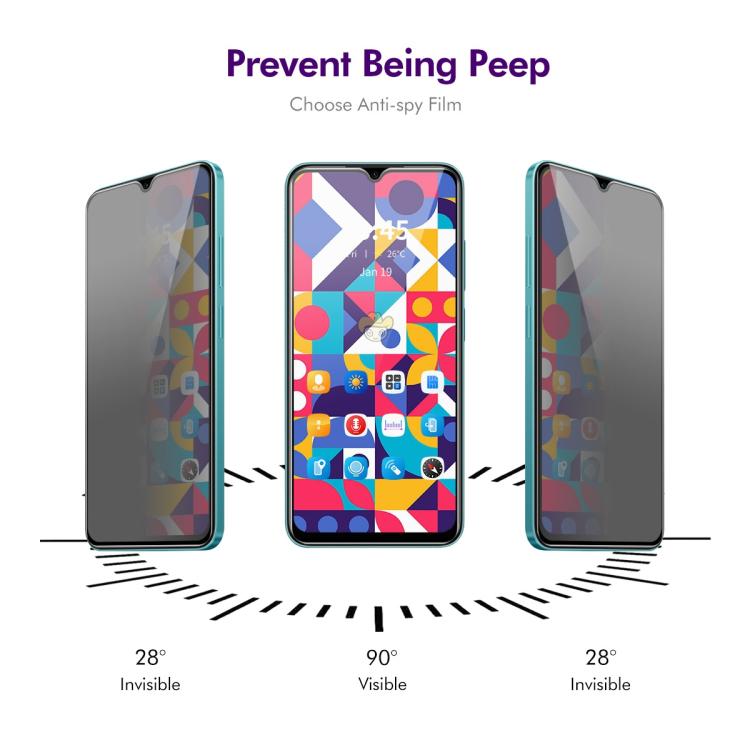 For Samsung Galaxy A26 5G ENKAY Hat-Prince 28 Degree Anti-peeping Privacy Silk Screen Tempered Glass Film