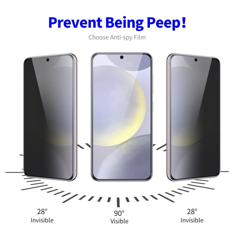 For Samsung Galaxy S24+ 5G 5pcs ENKAY Hat-Prince 28 Degree Anti-peeping Privacy Tempered Glass Film