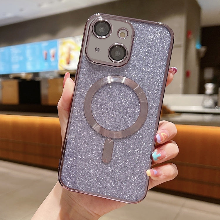 Glitter Electroplating MagSafe TPU Phone Case, For iPhone 15, For iPhone 14 Plus, For iPhone 14