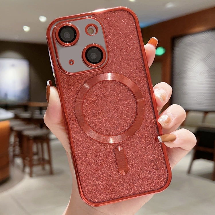 Glitter Electroplating MagSafe TPU Phone Case, For iPhone 15, For iPhone 14 Plus, For iPhone 14