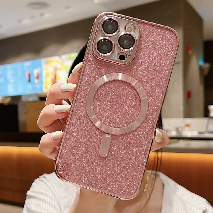 Glitter Electroplating MagSafe TPU Phone Case, For iPhone 16 Pro, For iPhone 16 Plus, For iPhone 16