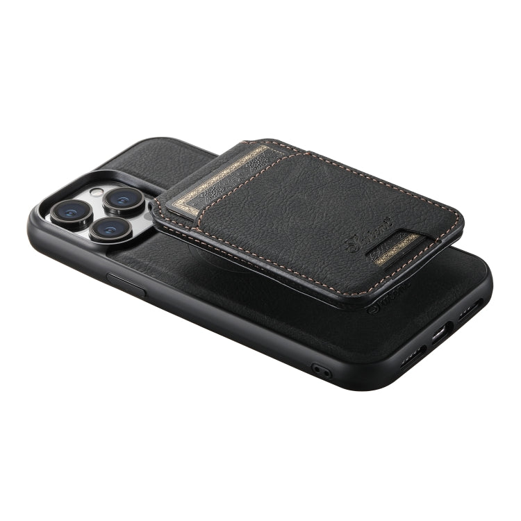 Suteni H16 Litchi Texture Leather Detachable Wallet Back Phone Case, For iPhone 13 Pro, For iPhone 13, For iPhone 12, For iPhone 12 Pro Max, For iPhone 12 Pro