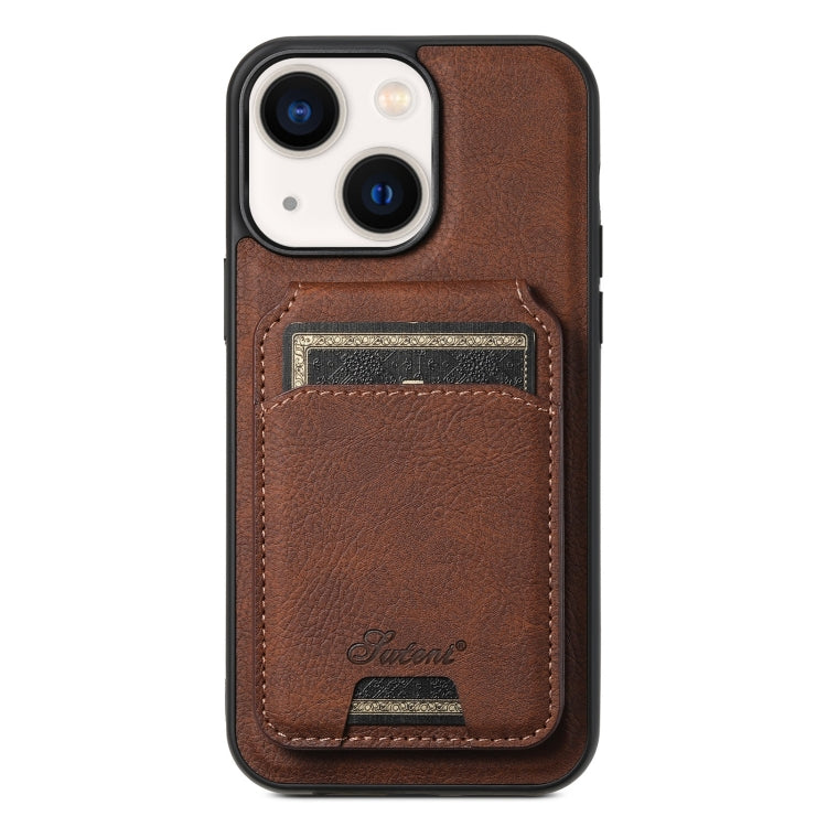 Suteni H16 Litchi Texture Leather Detachable Wallet Back Phone Case, For iPhone 14 Pro Max, For iPhone 13 Pro Max, For iPhone 13 Pro, For iPhone 13, For iPhone 12, For iPhone 12 Pro Max