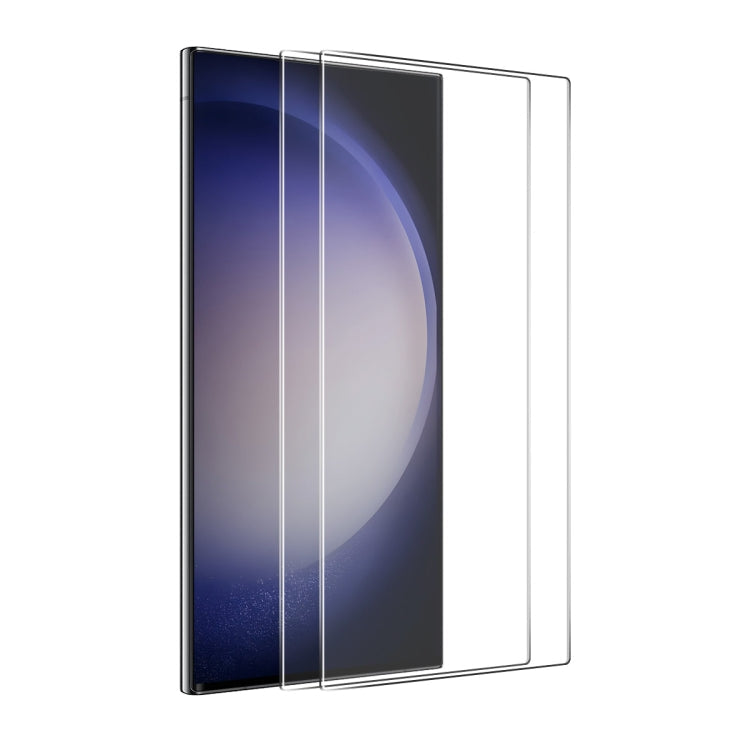 2pcs ENKAY 0.18mm High Aluminum-silicon Tempered Glass Film, Support Ultrasonic Fingerprint Unclock, For Galaxy S26 FE 5G, For Galaxy S26+ 5G, For Galaxy S26 Ultra 5G, For Galaxy S26 5G, For Galaxy S24 Ultra 5G, For Galaxy S24+ 5G, For Galaxy S24 5G