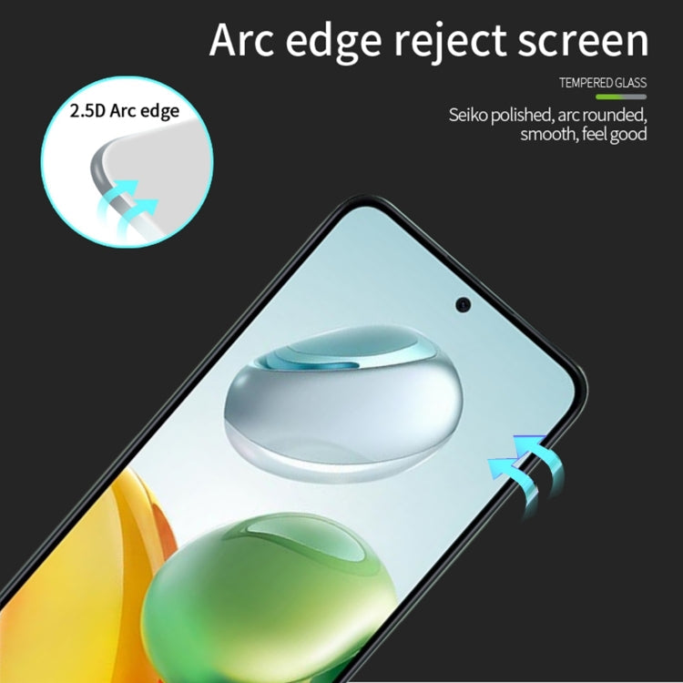 For Honor X7C 5G PINWUYO 9H 2.5D Full Screen Tempered Glass Film(Black)