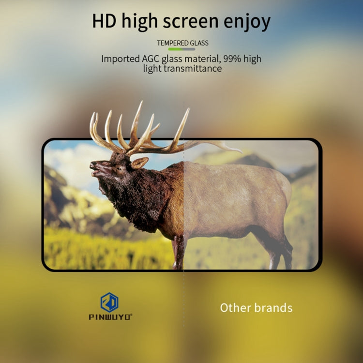 For Honor X7C 5G PINWUYO 9H 2.5D Full Screen Tempered Glass Film(Black)