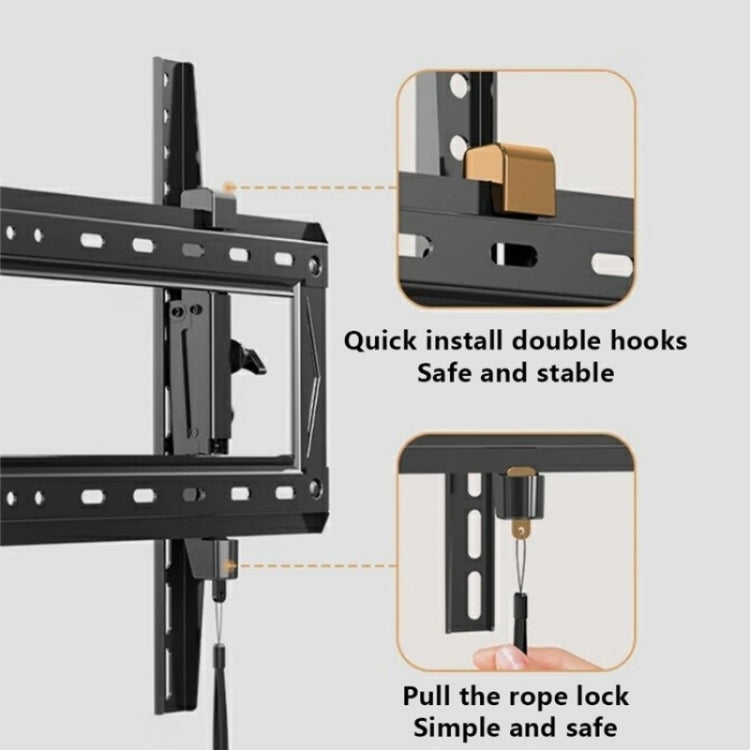 NB DF80-T Angle Adjustable Television Holder Universal 65-90 inch TV Wall Mount Bracket, DF80-T