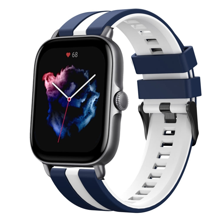 20mm Two-Color Sports Silicone Watch Band, For Amazfit GTS 3