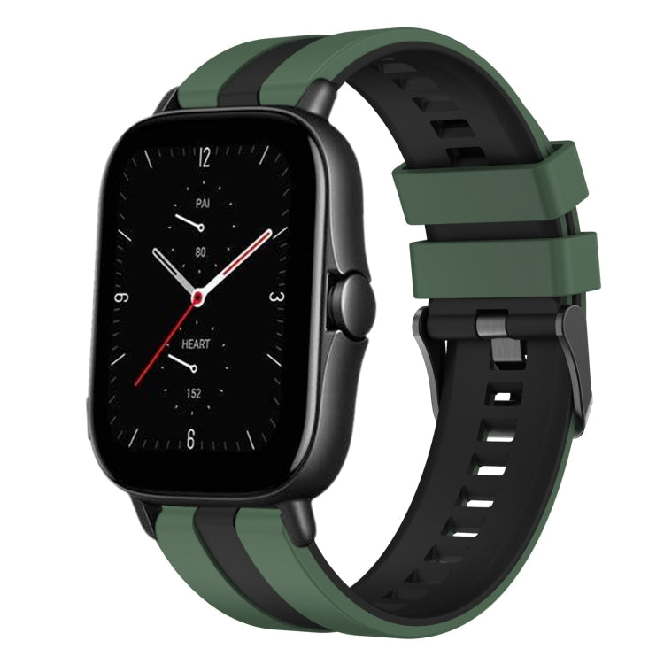 20mm Two-Color Sports Silicone Watch Band, For Amazfit GTS 2E