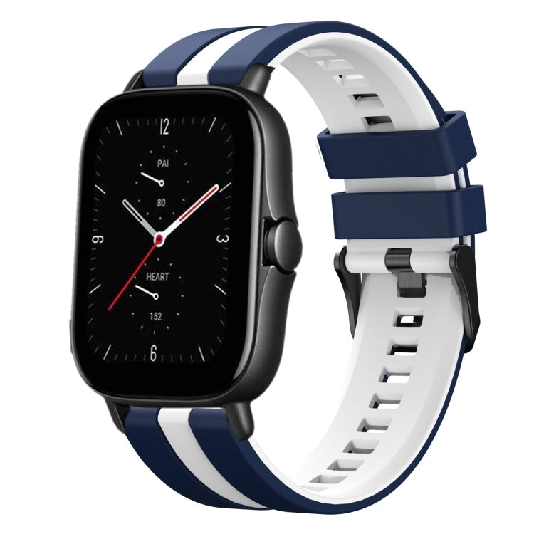 20mm Two-Color Sports Silicone Watch Band, For Amazfit GTS 2E