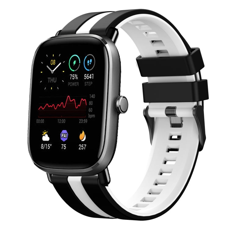 20mm Two-Color Sports Silicone Watch Band, For Amazfit GTS 2 Mini