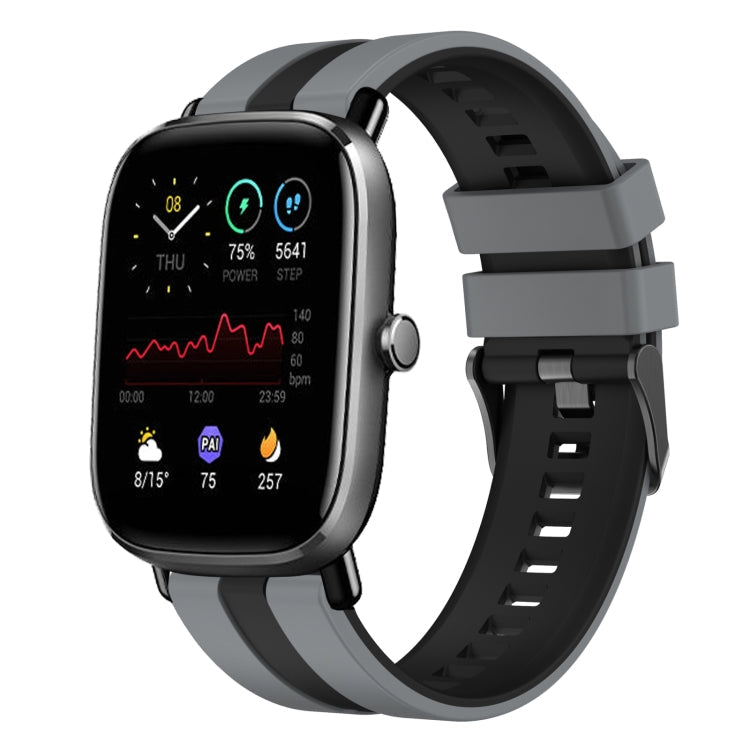 20mm Two-Color Sports Silicone Watch Band, For Amazfit GTS 2 Mini